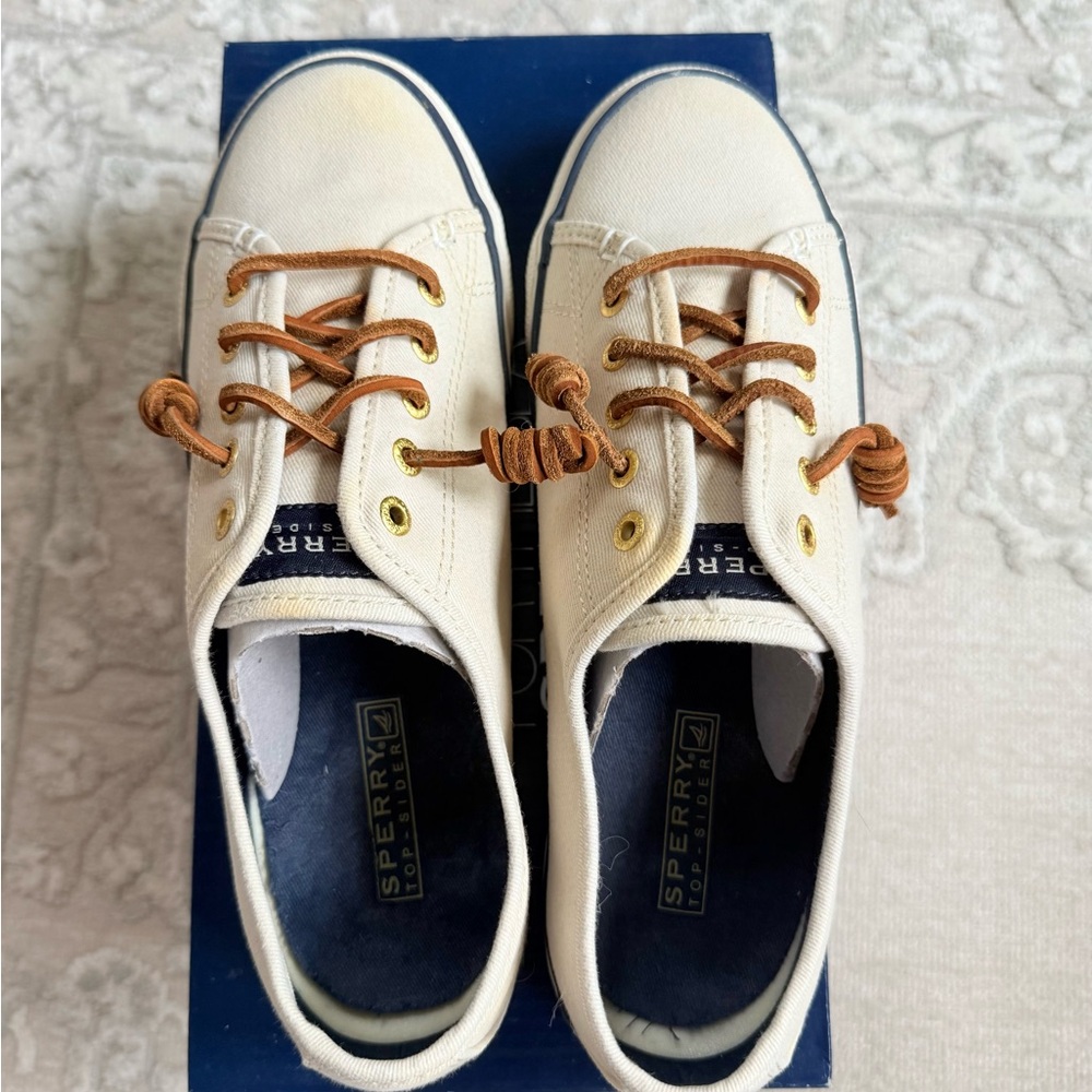 Sperry White Canvas Sneakers